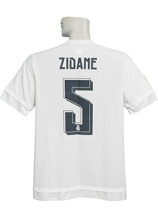 レアルマドリード　グティー　03-04 ユニフォーム　白 adidas レアルマドリード 03/04 ユニフォーム ホーム 半袖 #5.ジダン