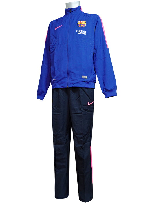 ***押さえる再入荷***(ナイキ)NIKE/16/17バルセロナ/DRI-FIT/SQUAD姿勢伝達ルートWVNウォームアップスーツ/青みXサクラ色X米国海軍/610535-456