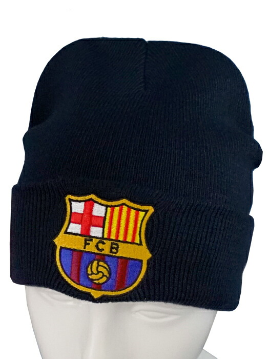 FCバルセロナ マフラー　ニット帽 ビーニー　サッカー応援 楽天市場】FC Barcelona beanie バルサ ニット帽 サッカー防寒具