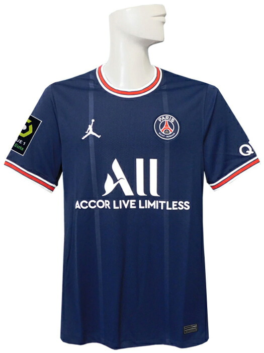 ナイキ Nike 21 メッシ 半袖 Cv7903 411 リーグアンバッジ付 22パリサンジェルマン ホーム