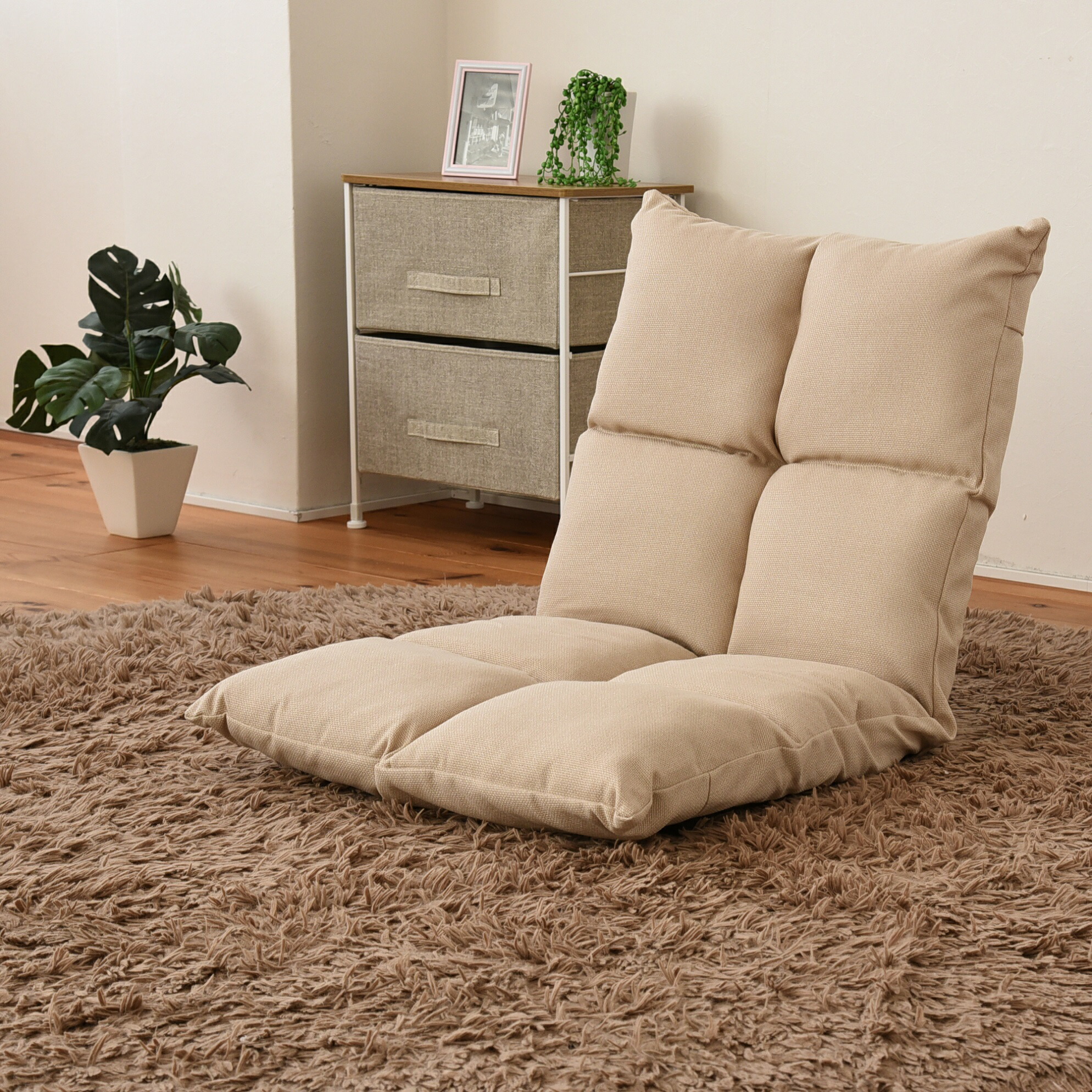 楽天市場】42段階リクライニング式 高反発折りたたみ座椅子 ブラウン