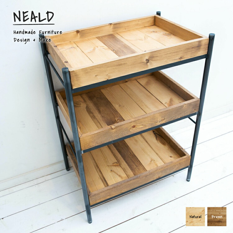 楽天市場】本棚 無垢 ディスプレイラック 棚 北欧 シンプル モダン