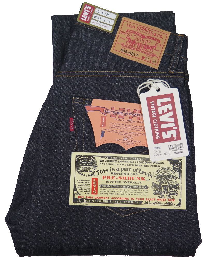 levis 505 raw denim