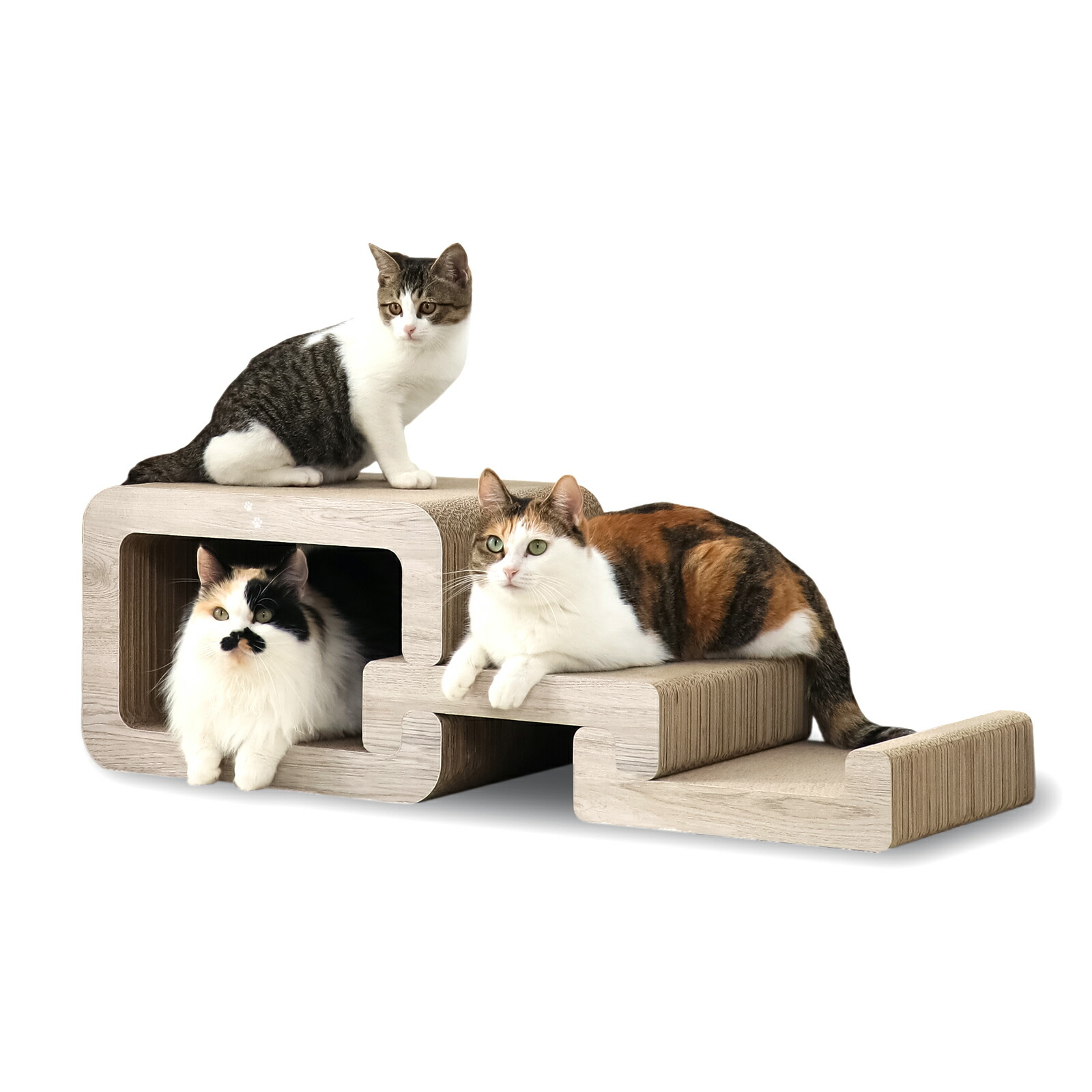 楽天市場】猫壱公式限定 猫のくら 私の隠れ家 猫用ベッド つめとぎ 猫