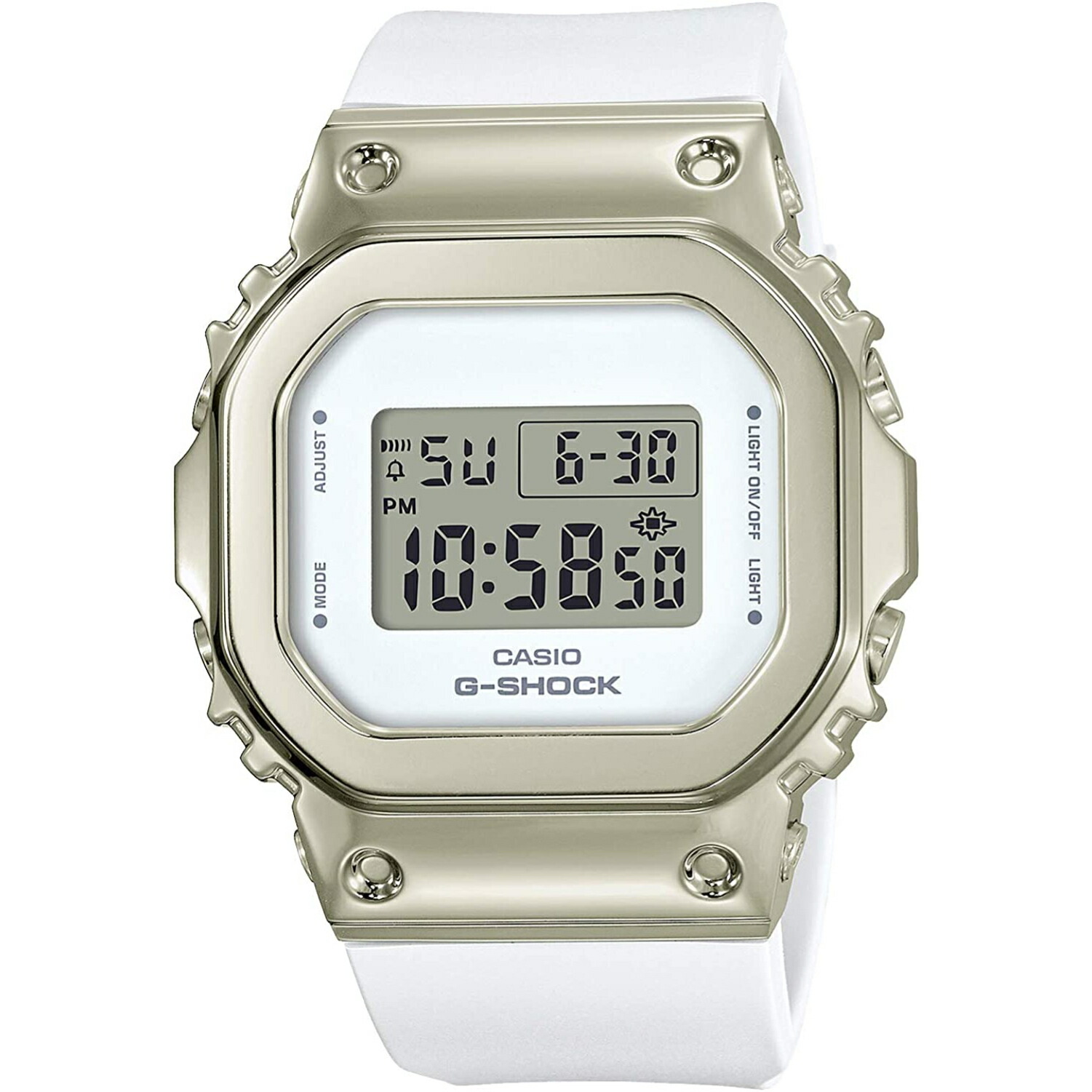 楽天市場 Casio カシオ G Shock ジーショック Gショック 腕時計 時計 メンズ デジタル スクエア メタル ケース Sシリーズ ホワイト 白 シルバー 銀 Gm S5600g 7 Il Buono 楽天市場店