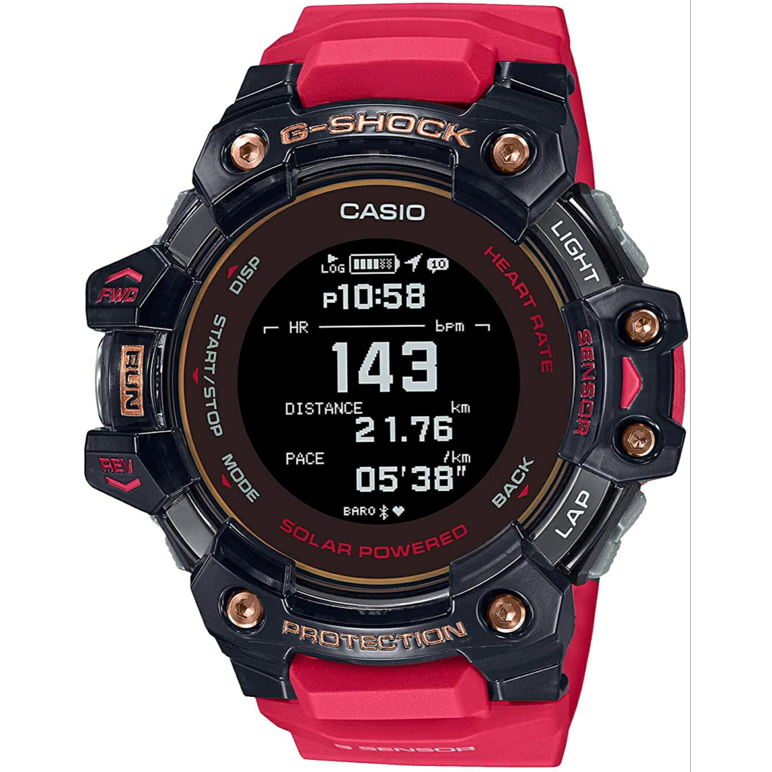 【楽天市場】CASIO カシオ G-SHOCK Gショック G-SQUAD GBD-H1000-4A1 GPS搭載 ランニング ウォッチ 方位