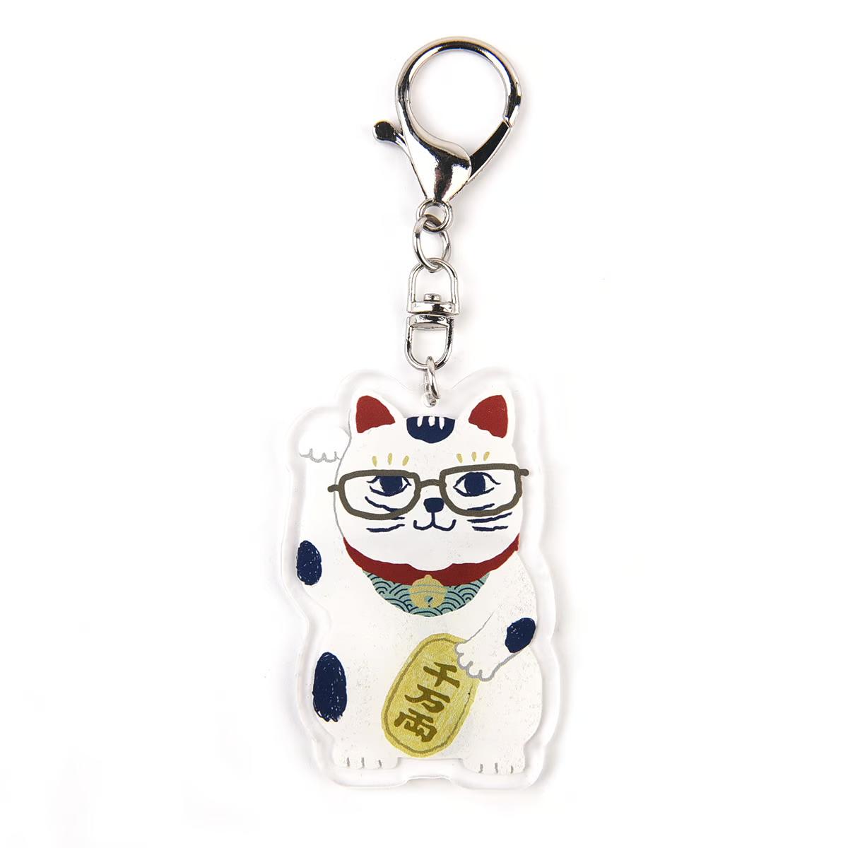 楽天市場】nanaco plus+ 飴のキーホルダー 招き猫・ピンク（金運