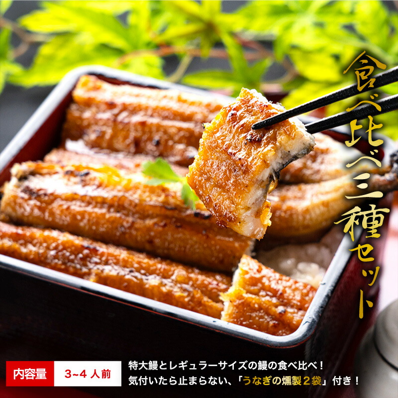 国産 うなぎ 蒲焼き 最高級鰻 食べ比べセット 蒲焼き 特選蒲焼 うなぎの燻製2袋 送料無料 食べ物 誕生日 お祝い 内祝い お返し 結婚内祝い 国内産 国産うなぎ 食品 鰻 うなぎ 国産 ウナギ 鰻 ギフト プレゼント グルメ 冷凍 うなぎ蒲焼 父の日 ギフト｜炭火焼うなぎの寝床 10,200円
