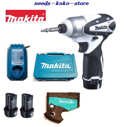 マキタ インパクトドライバＴＤ０９０ＤＷＸ【青】ＴＤ０９０ＤＷＸＷ【白】【 １０.８Ｖ ／ １.３Ａｈ 】【本体＋申し受ける器＋バッテリ２個＋ホルスター＋容れもの】電動物の具