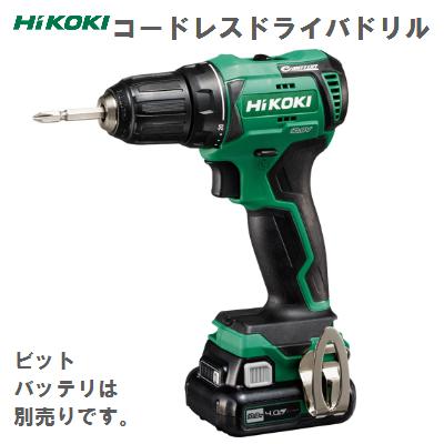 ＨｉＫＯＫＩ　ＤＳ １２ＤＤＮＮコードレス ドライバドリル１０．８Ｖ 仕様　　本体のみ【 充電器 ・ バッテリ ・ ケース別売 】充電工具　電気工事　設備工事｜ニコスト 金物
