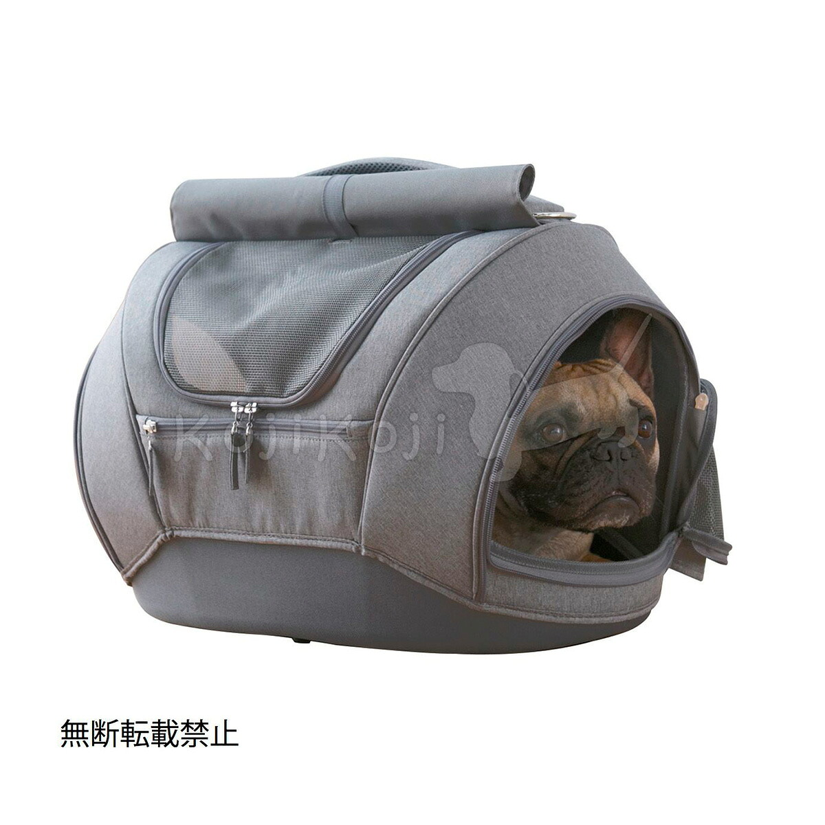 【店内ポイント最大52倍！本日限定！】【プレゼント付き】OPPO オッポ Pet Carrier muna DX ペットキャリア ミュナ ライトグレー 犬 猫 リュック バッグ カート 3WAY 布製 メッシュ ドライブ 通院 防災｜ドッグニール
