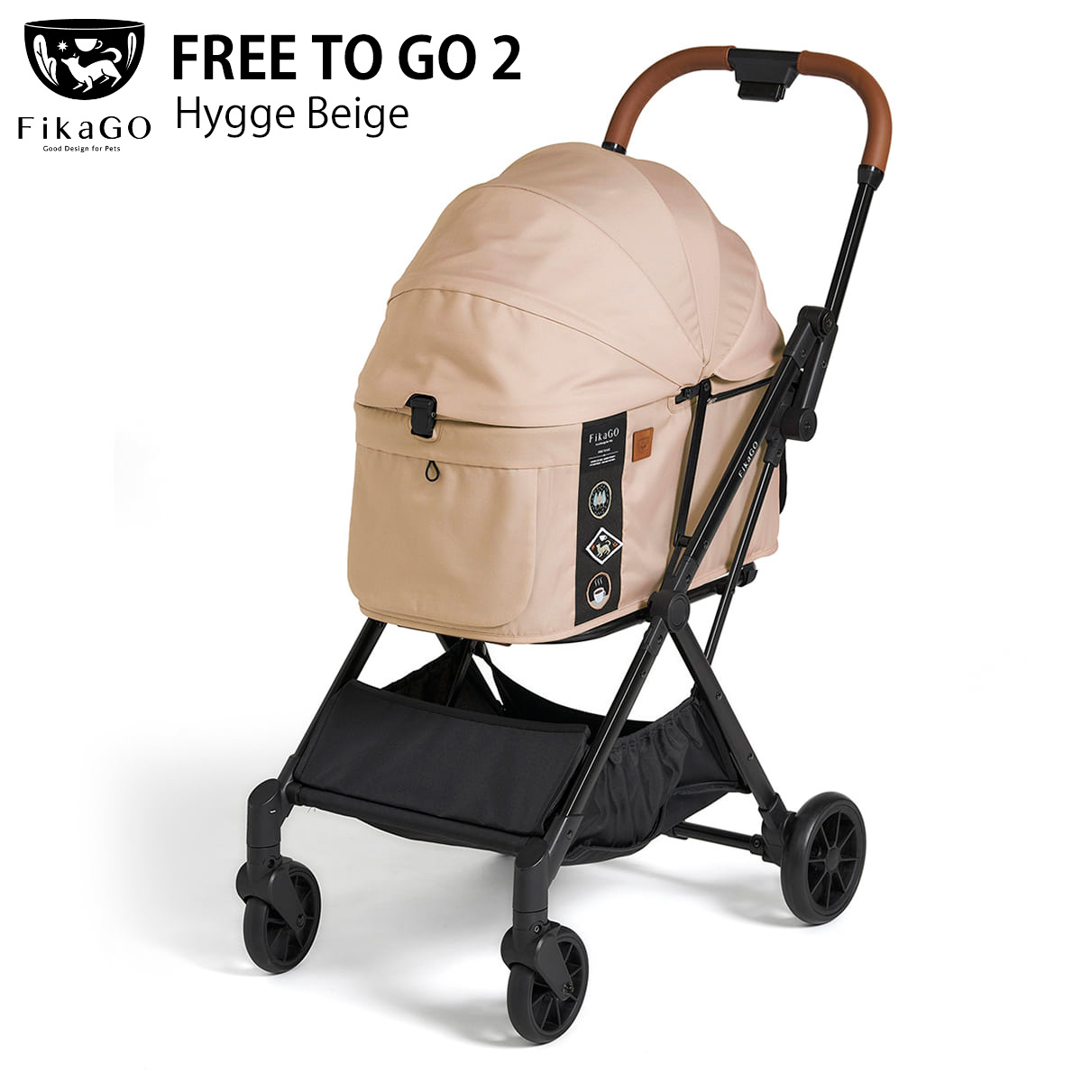 【店内ポイント最大52倍!本日限定!】コムペット ペットカート フィカゴー フリートゥゴー2 ヒュッゲベージュ コンビ combi カート|ドッグニール