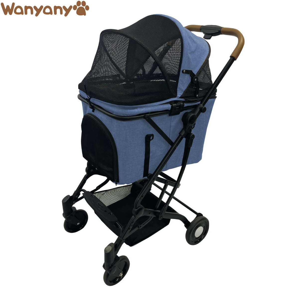 未使用に近い】ペットカート紺 定価29,700(税込) 未使用に近い