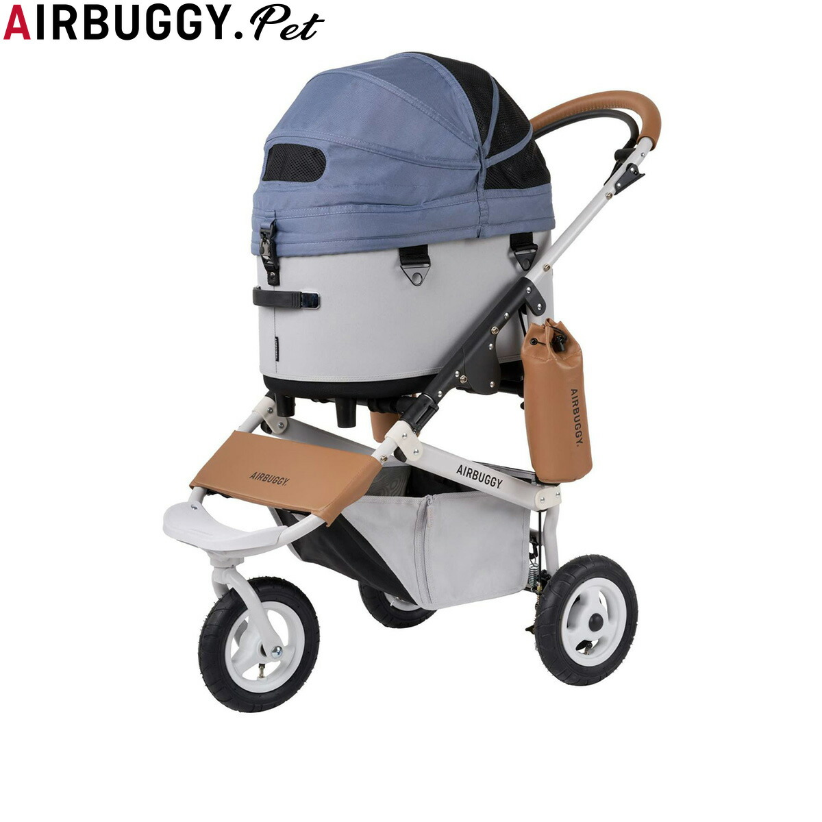 【店内ポイント最大52倍！本日限定！】【プレゼント付き】エアバギー フォー ペット AIRBUGGY FOR PET ペットカート ドーム3 セット レギュラー リバーブルー ペットバギー 犬 猫｜ドッグニール