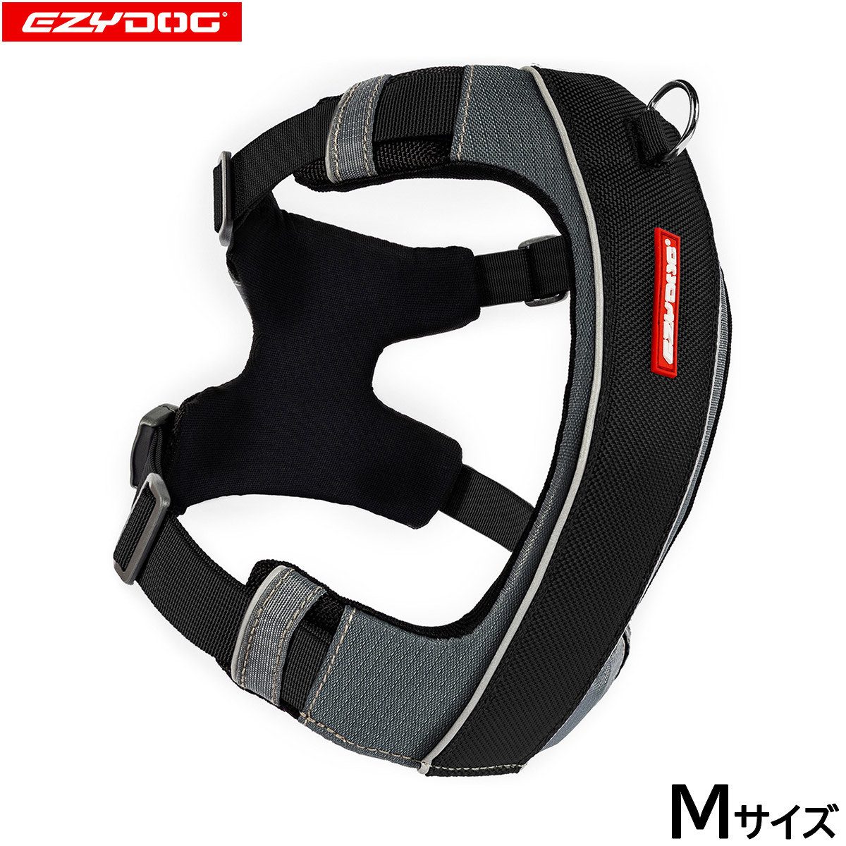 【店内ポイント最大40倍！4月20日！】イージードッグ EZYDOG エックスリンクハーネス M ブラック【送料無料】 胴輪 中型犬 トレーニング