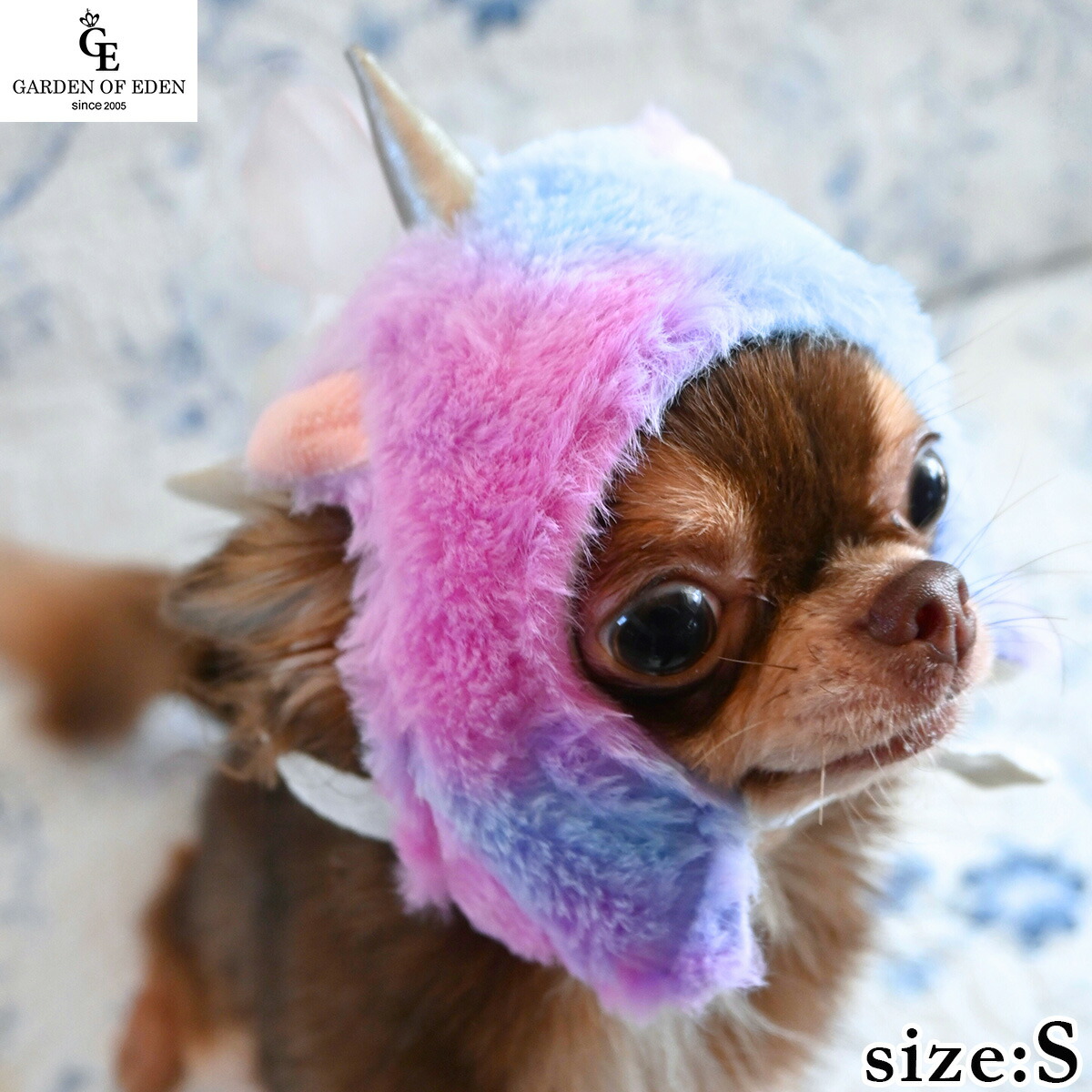 【店内ポイント最大44倍！本日限定！】犬の帽子 ガーデンオブエデン ふわもこユニコーンパイロット S ユニコーン