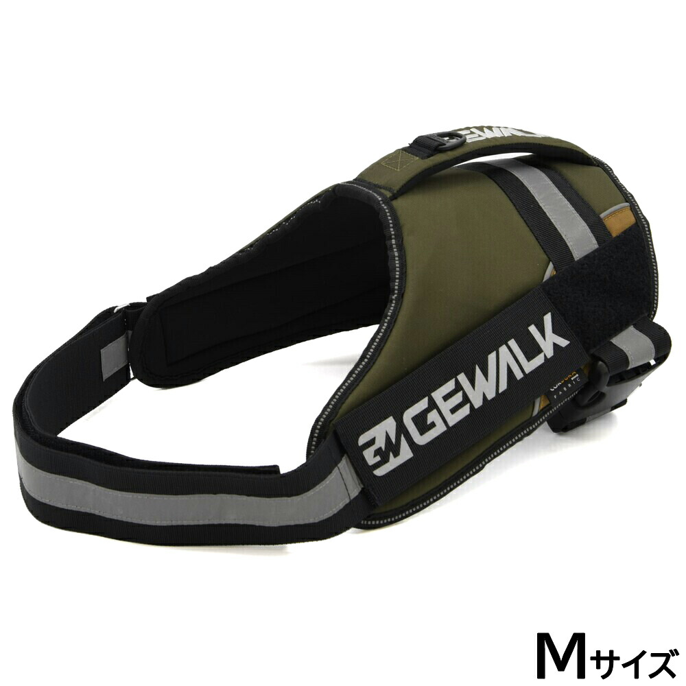 【店内ポイント最大40倍！4月20日！】ジウォーク GEWALK ドッグハーネス ワイルド エクスプローラー コーデュラ エコ M カーキ【送料無料】