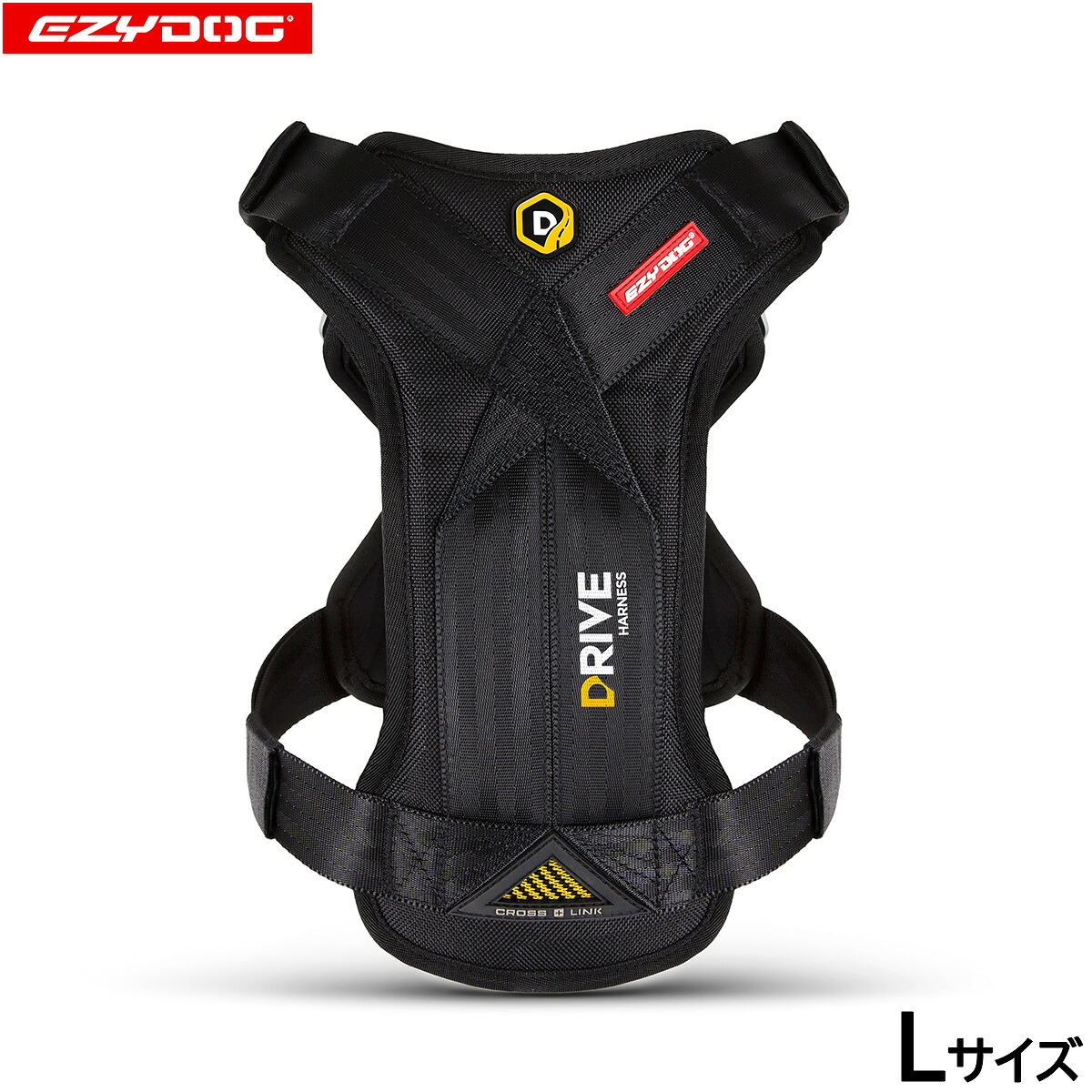 【店内ポイント最大52倍！本日限定！】イージードッグ EZYDOG ドライブハーネス L ブラック【送料無料】 ドライブグッズ シートベルト 大型犬｜ドッグニール 12,848円