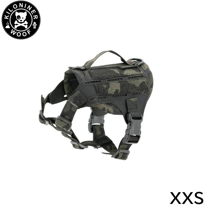 【店内ポイント最大40倍！4月20日！】KILONINER キロナイナー M4 Tactical MOLLE Vest Laser Cut M4タクティカルモールベストレーザーカット ハーネス XXS Multicam Black【送料無料】 胴輪 ワッペンでカスタマイズ可 11,670円