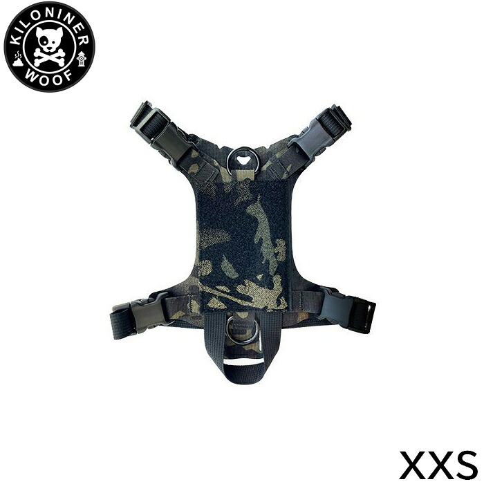 【店内ポイント最大52倍！本日限定！】KILONINER キロナイナー M1 Light Speed Harness M1 ライトスピード ハーネス XXS Multicam Black【送料無料】 胴輪 ワッペンでカスタマイズ可 小型犬 超小型犬｜ドッグニール