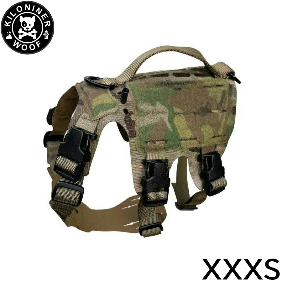 【店内ポイント最大40倍！4月20日！】KILONINER キロナイナー M5 Light Vest M5ライトハーネス XXXS Multicam【送料無料】 胴輪 ワッペンでカスタマイズ可 超小型犬