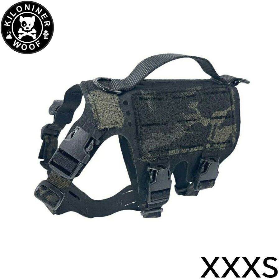 【店内ポイント最大40倍！4月20日！】KILONINER キロナイナー M5 Light Vest M5ライトハーネス XXXS Multicam Black【送料無料】 胴輪 ワッペンでカスタマイズ可 超小型犬