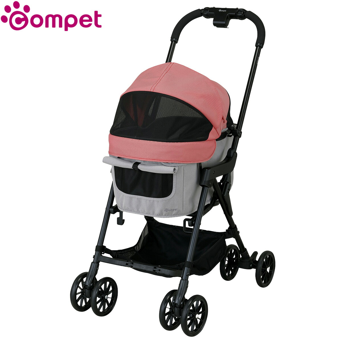 【店内ポイント最大52倍!本日限定!】コンビ combi コムペット compet ミリミリ milimili ペットカート バギー 折りたたみ 軽量 犬猫 ドッグ キャットサンセットレッドxライト|ドッグニール
