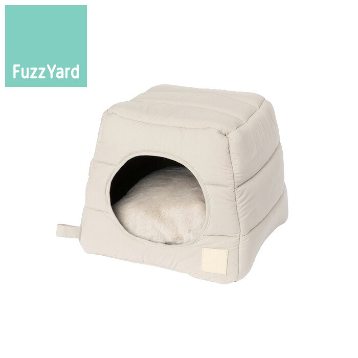 【店内ポイント最大43倍！7月30日！】ファズヤード Fuzz Yard ライフカビー ベッド F サンドストーン ペットハウス ドーム型 2way 洗濯機可｜ドッグニール