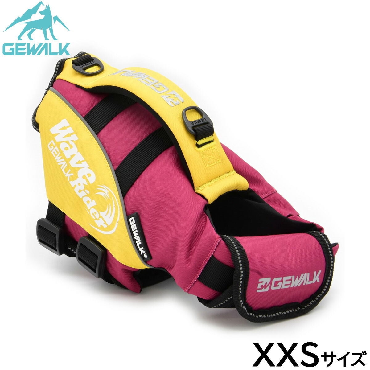 【店内ポイント最大40倍！4月20日！】ジウォーク GEWALK ウェーブライダー エコ ライフジャケット 犬用 XXS ピンク