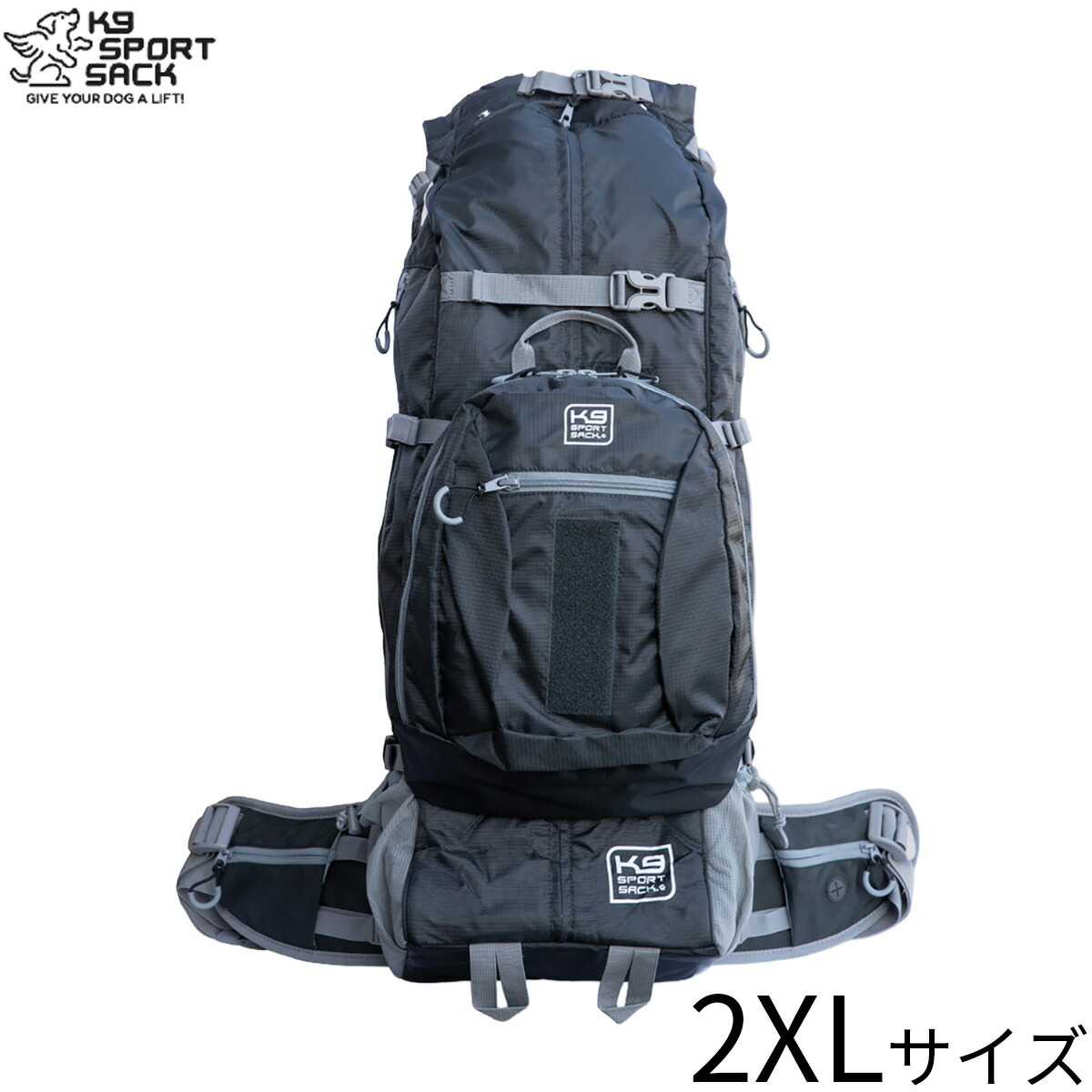 【店内ポイント最大52倍!本日限定!】ケーナインスポーツサック K9 Sport Sack K9 スポーツサック コロッサス リュック キャリー 2XL ブラック 大容量 2way お出かけ 中型犬 大型犬|ドッグニール