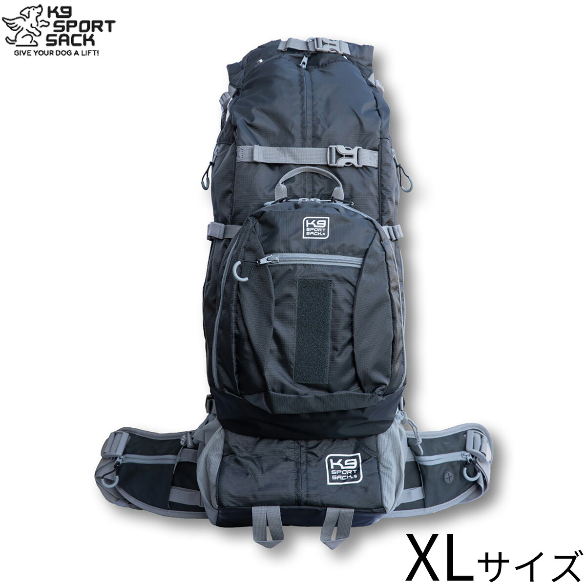 【店内ポイント最大52倍!本日限定!】ケーナインスポーツサック K9 Sport Sack K9 スポーツサック コロッサス リュック キャリー XL ブラック 大容量 2way お出かけ 中型犬 大型犬|ドッグニール
