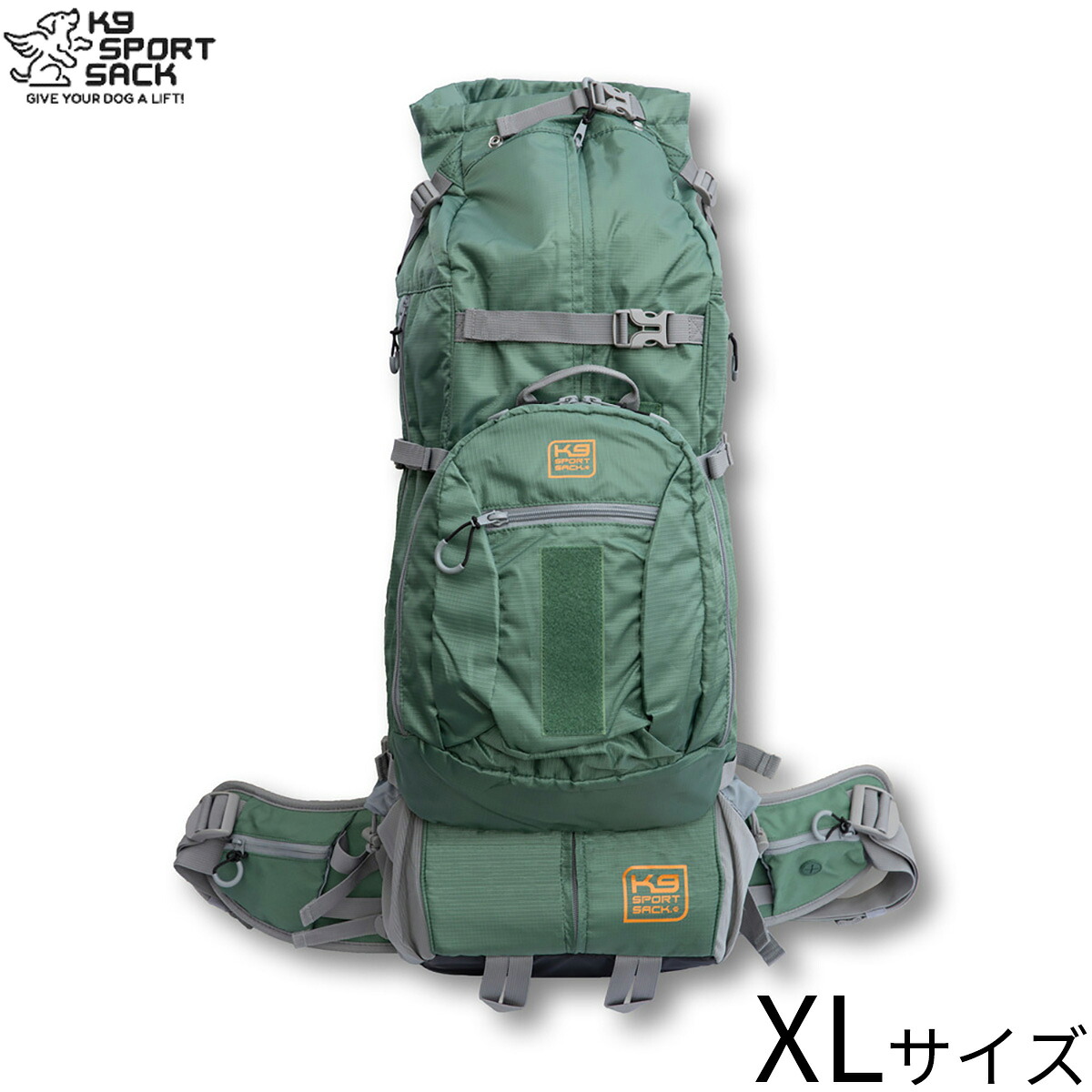 【店内ポイント最大52倍!本日限定!】ケーナインスポーツサック K9 Sport Sack K9 スポーツサック コロッサス リュック キャリー XL グリーン 大容量 2way お出かけ 中型犬 大型犬|ドッグニール
