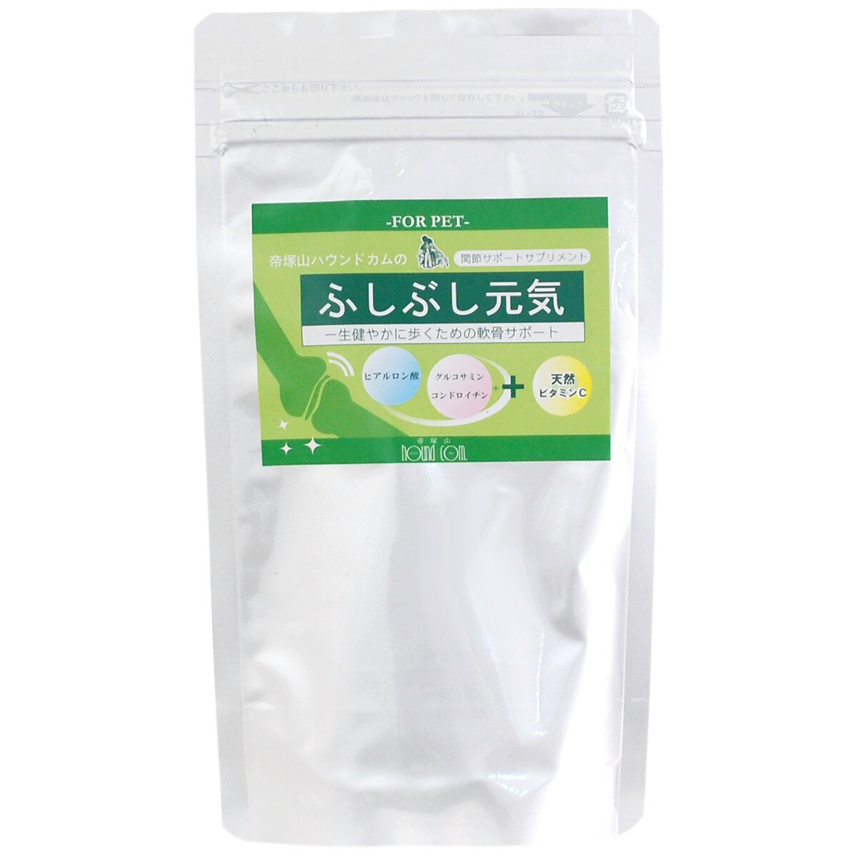 【店内ポイント最大39倍！本日限定！】グローリードッグ＆アース サプリメント ふしぶし元気シニア 関節ケア 50g 犬 グルコサミン コンドロイチン ヒアルロン酸 猫 栄養補助食品 【送料無料】