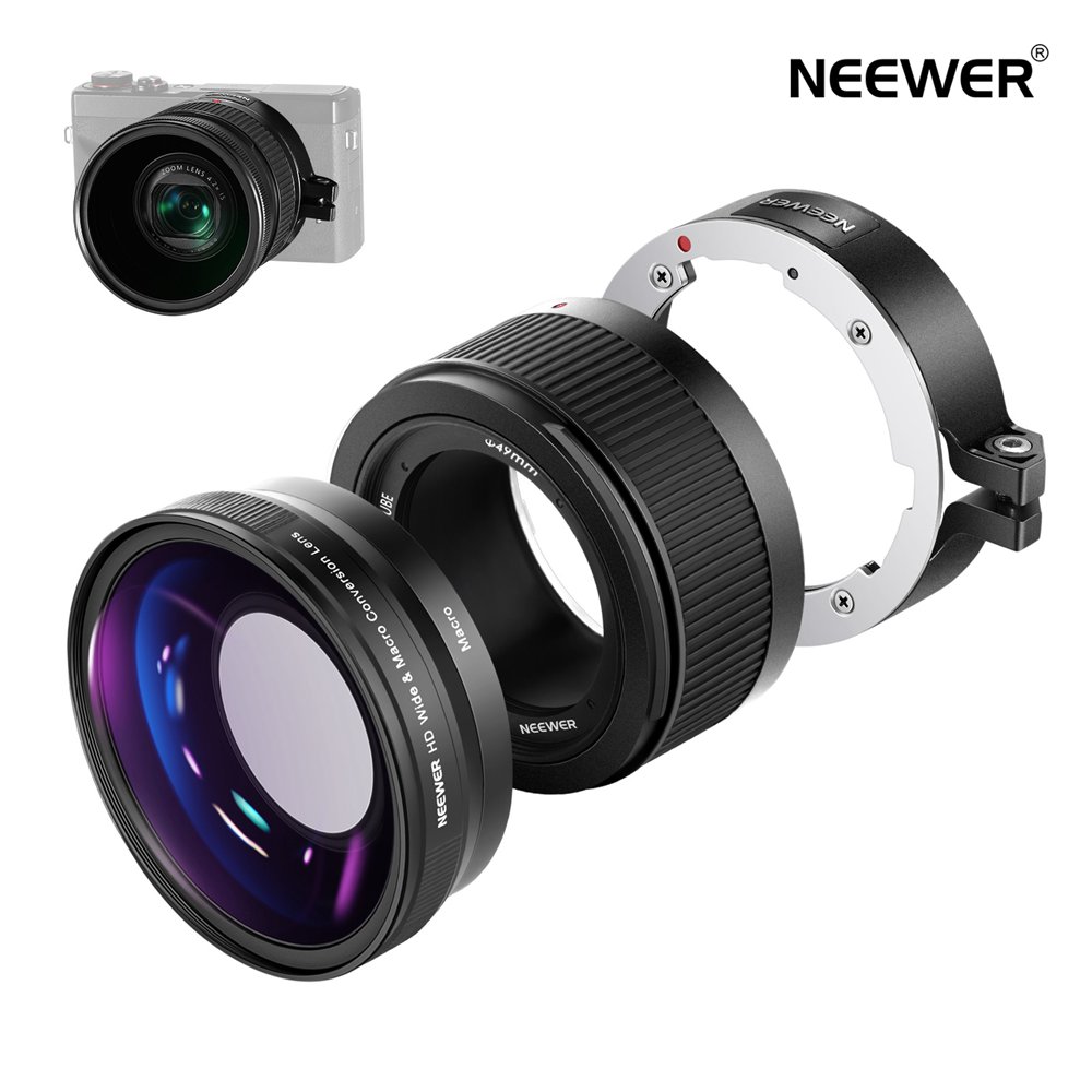 楽天市場】NEEWER 49mm/52mm/55mm/58mm 0.43X HD 2 in 1 魚眼&マクロ 