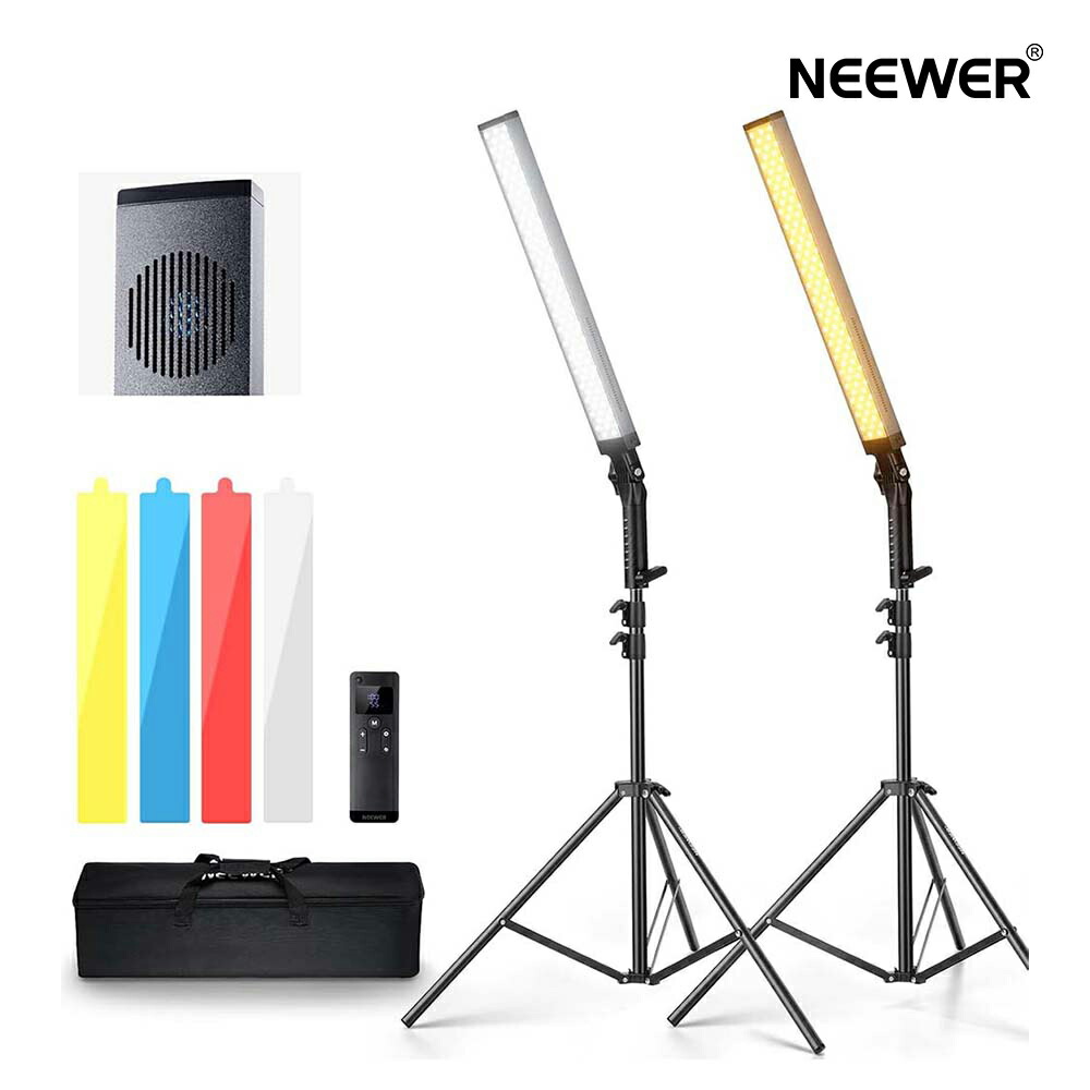 NEEWER LED突っ支い棒点火装置と照明ランプ一揃いの道具 2.4G 3200K-5600K 40W調光能力のある CRI97 水漉し/キャリーバッグ付き添い人 ライトワンド 映画化用点火装置 熱電子管点火装置 LED映像媒体点火装置 ハンドヘルド 力くらべ/活動写真/YouTube/TikTok映画化用 BH20B Ultra