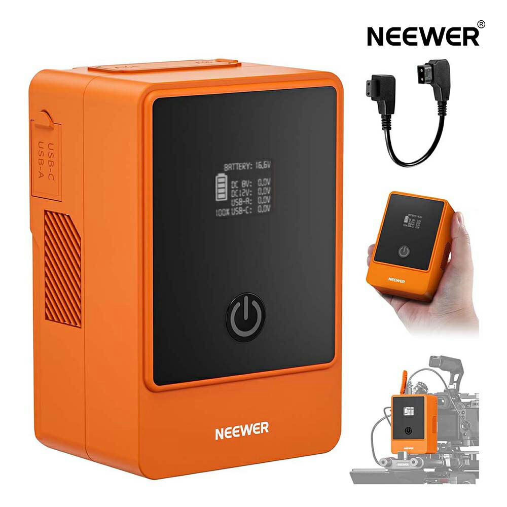 楽天市場】【P10倍+10%OFF券】NEEWER ミニVマウントバッテリー 6800mAh