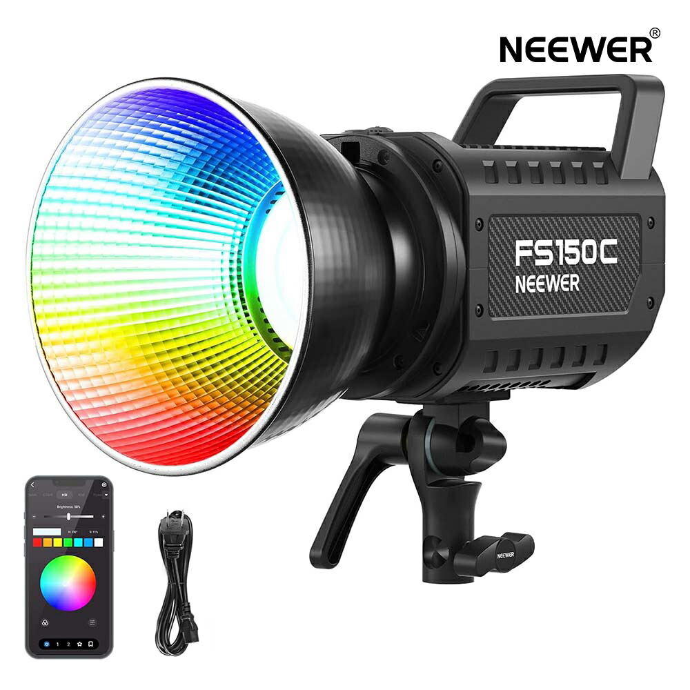 楽天市場】【P10倍UP中!】NEEWER FS300C ビデオライト RGB撮影用ライト