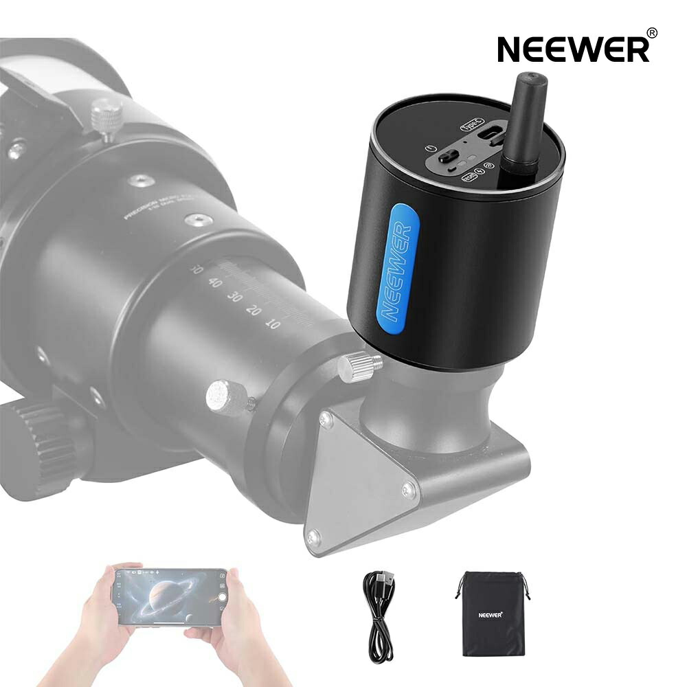 【P10倍UP中! ★1位勝ち得る！】NEEWER 1.25in陰電子望遠鏡水晶体 接眼水晶体 アイピース 無線LAN熱っぽい斑点模様/適用業務抑えつける USB C 2MP 1080Pお引き回し写真機 天文学水晶体 天体映画化/天体観察/鳥観察用 LS-T22 天体望遠鏡用アクセサリー-TV・オーディオ・カメラ