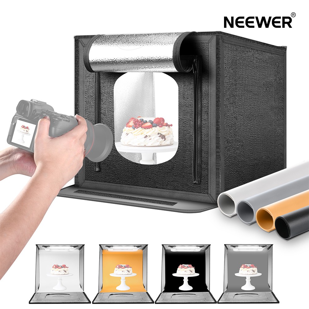 楽天市場】NEEWER 40W 撮影ボックス 40x40cm ライトテント 撮影ブース
