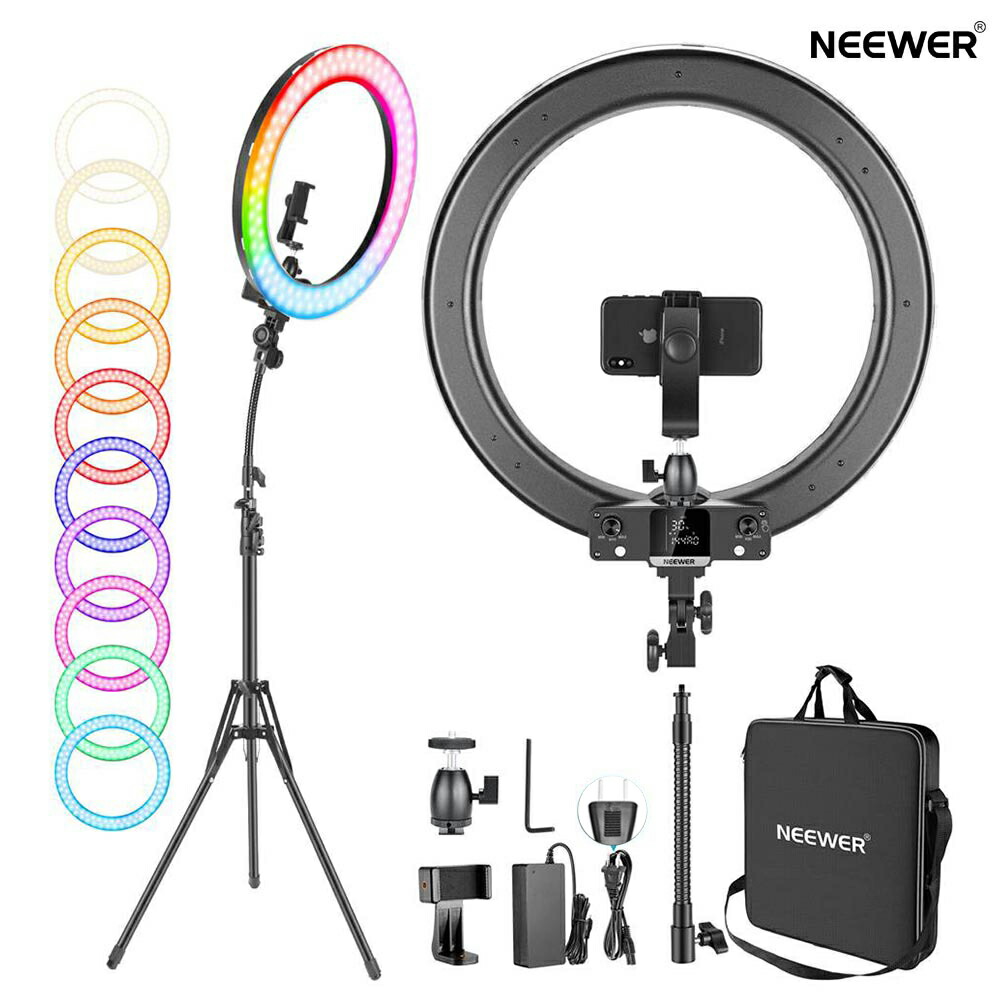 10884円 【在庫限り】 Neewer 18インチLEDリングライト 55W 5500K 調光可能 省エネSMD LED カメラ写真ビデオ用照明セット ライトスタンド ソフトチューブ付属 生放送 メイクアップ 自撮り YouTube tiktok動画撮影用 10884円 【在庫限り】 Neewer 18インチLEDリングライト 55W 5500K 調光可能 省エネSMD LED カメラ写真ビデオ用照明セット ライトスタンド ソフトチューブ付属 生放送 メイクアップ 自撮り YouTube tiktok動画撮影用