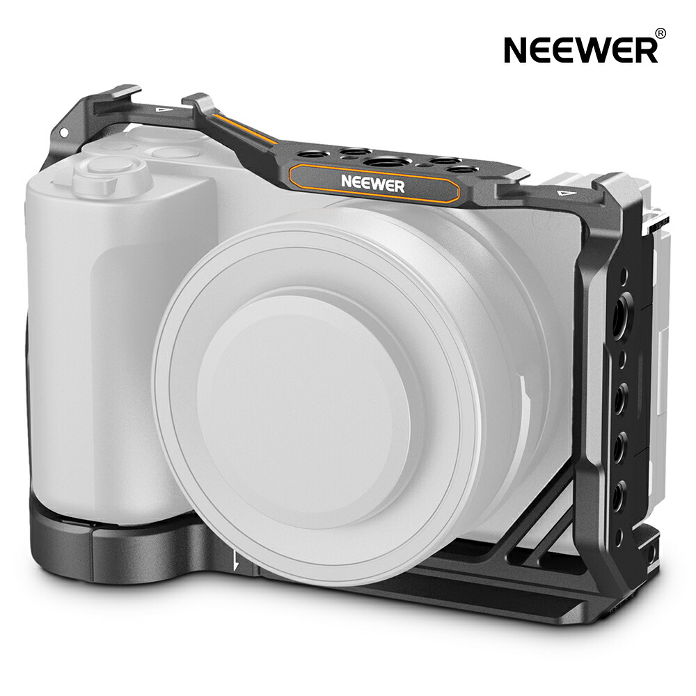 NEEWER 写真機伏せ篭 ZV-E10 II用 物のみごとにメモリアクセス 軽銀製 ビデオリグ Arca型クイックリリースプレート/冷ややかさシュー/1/4\