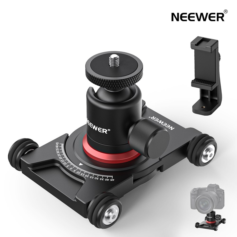 楽天市場】NEEWER カメラスライダードリー ボールヘッド&スマホ