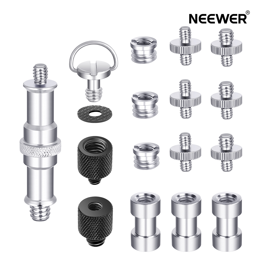 楽天市場 Neewer カメラ用ネジキット 16個三脚ねじアダプターコンバータースピゴットネジマウントパック 1 4インチから1 4インチへ 1 4インチから3 8インチへ メスからオスへ オスからオスへなど カメラ 三脚 フラッシュ スタンド マイク リグ ケージに対応