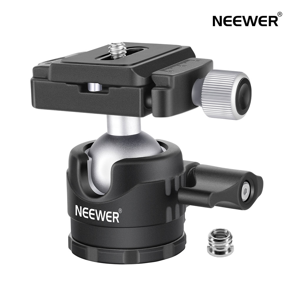 楽天市場】Neewer プロな28 MMロープロファイル三脚ボールヘッド 360度パノラマ回転  2つのロックノブ、1/4インチQRプレート、バブルレベル付き デジタル一眼レフカメラ三脚一脚スライダーに対応 最大負荷重10kg : neewer -store