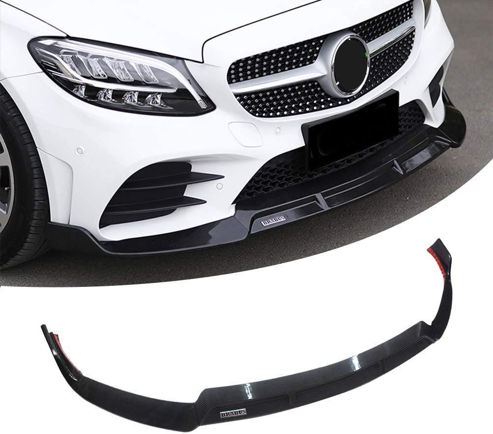 リップスポイラー 2019 2020 ベンツ Cシリーズ W206 C300 BARBUSスタイル ABS樹脂製 カーボン調塗装済み 艶あり黒 フロントスポイラー ３分割り エアロパーツ｜ネフストア
