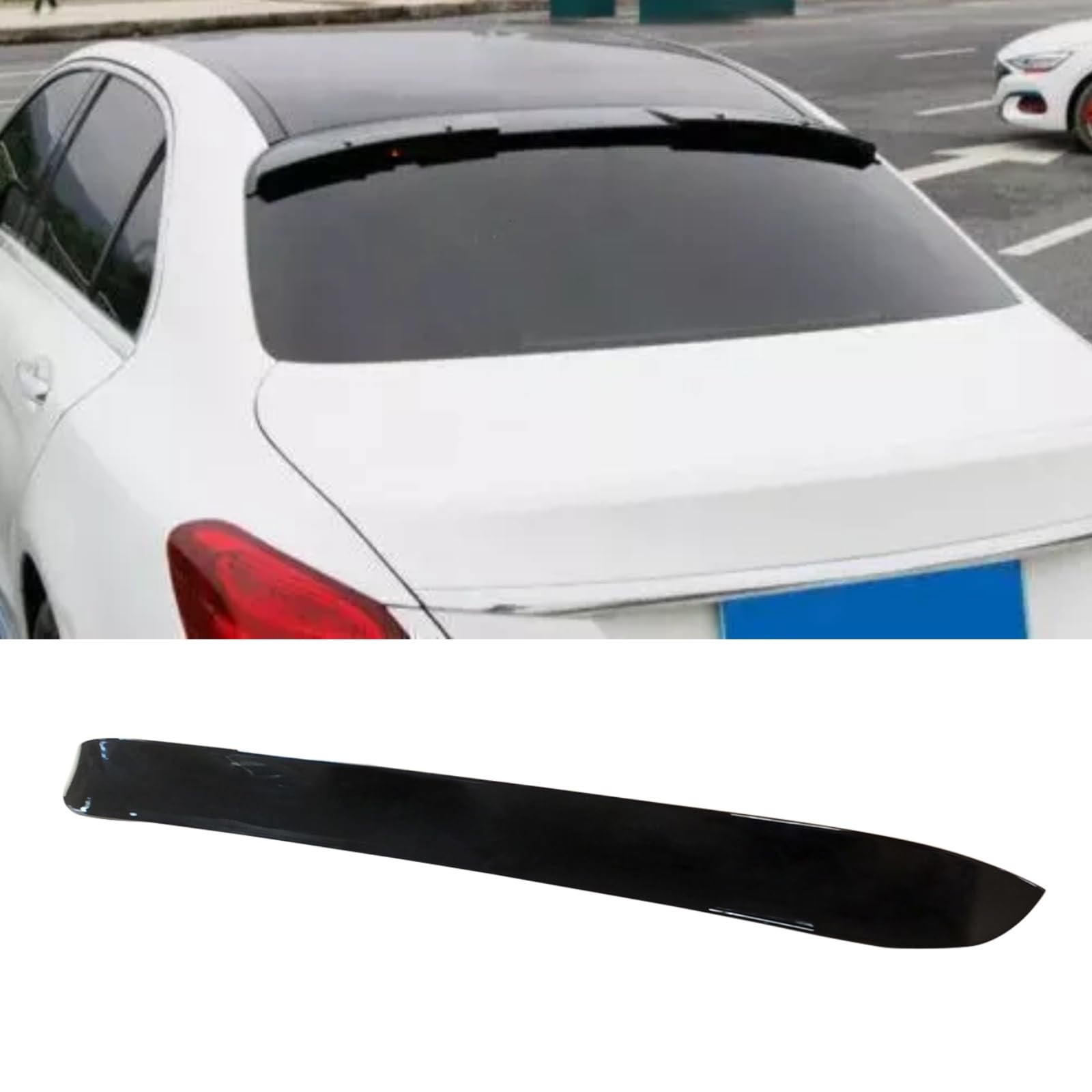 メルセデス ベンツ Cクラス W205 ルーフスポイラー リヤスポイラー トランクスポイラー リアアンダースポイラー ABS製 塗装済み 艶あり黒/グロスブラック カスタム カーアクセサリー