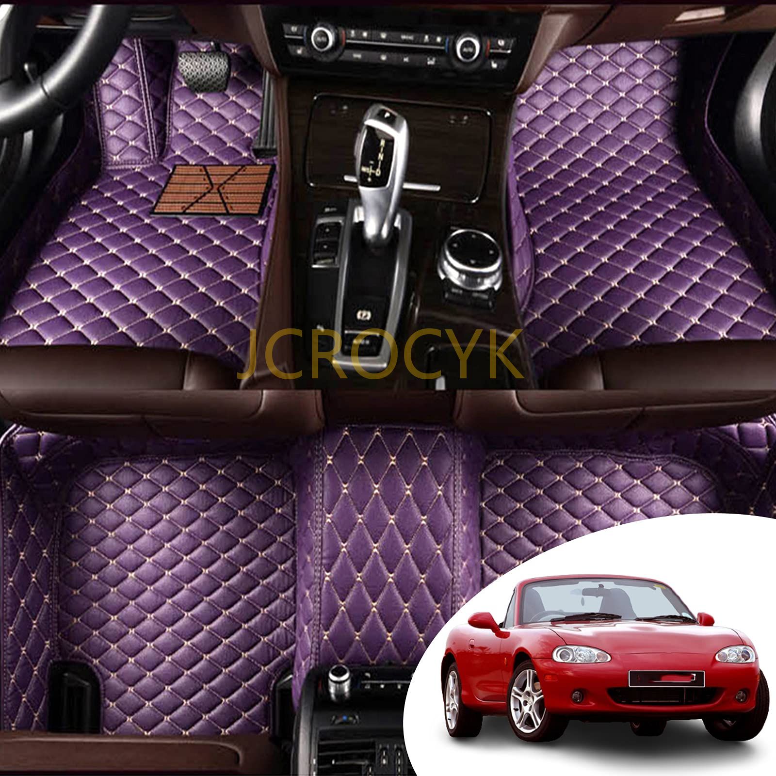 フロアマットマツダMX-5 2019-2017 立体カーマット 車用 3D PUレザーフロアマット 車種専用設計 防水 滑り防止 耐汚れカーペットライナー取付簡単 保護パーツ カー用品