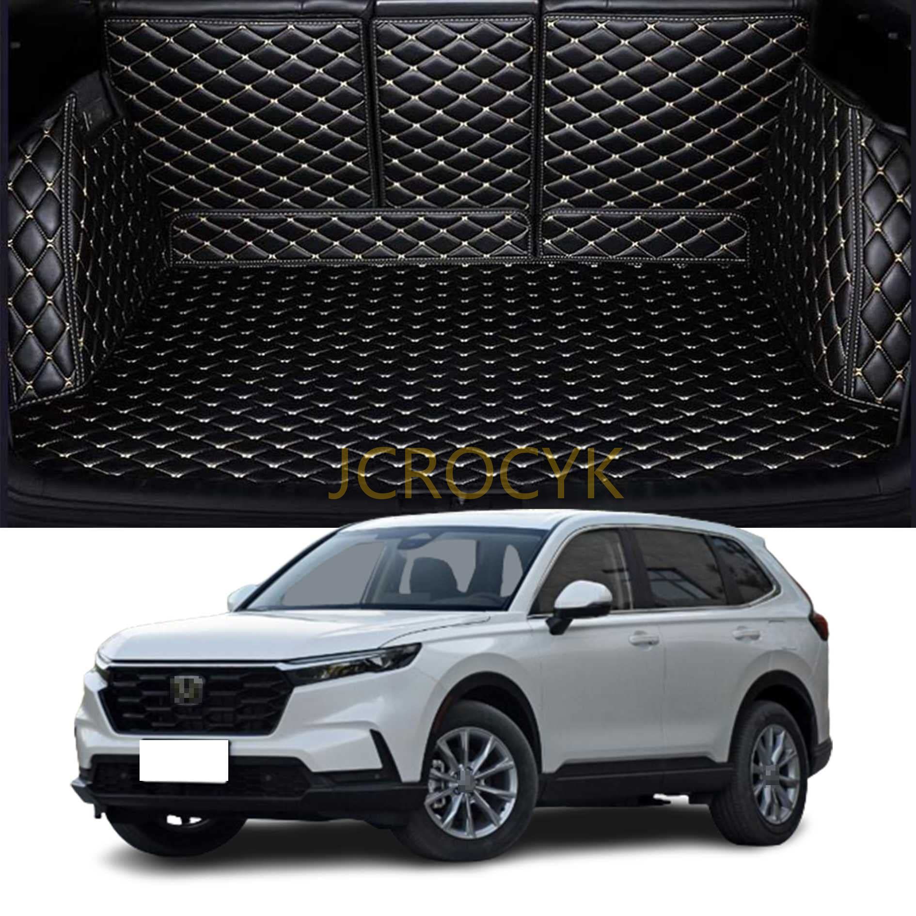に適用 ホンダ 新型 CR-V 6代目 2023年~ トランクマット 専用設計トランクマット 3Dフルカバーカーゴマット カスタム トランクマット XPE レザーラゲージトレイ 防水仕様 耐汚れ 抗菌性 耐磨耗性 カー用品 品質保証 取り付け簡単【組立が必要】