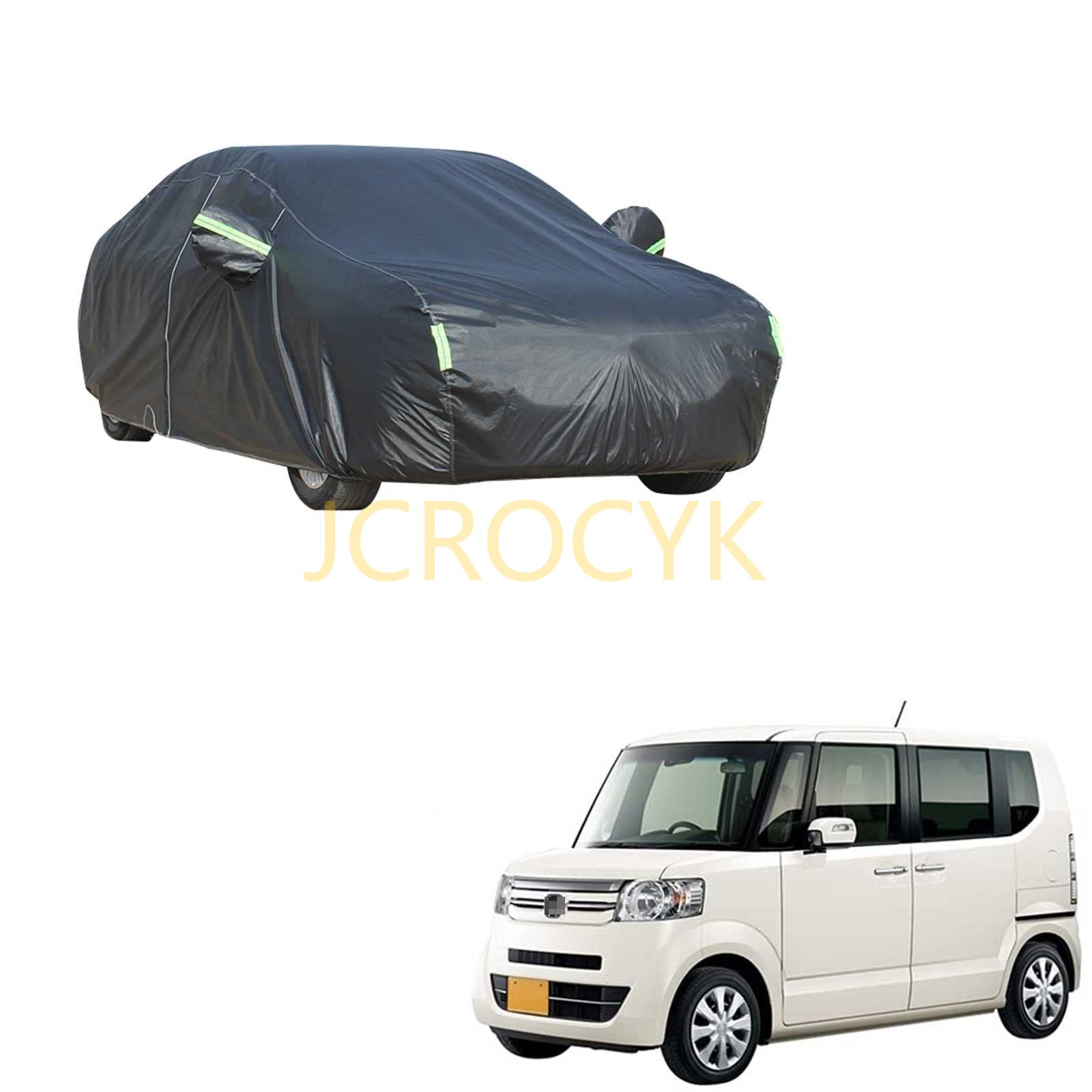 車カバー ボディーカバー ホンダ N-BOX FJ1 FJ2 2011年12月～2017年8月 専用カーカバー全天候型保護 凍結防止カバー防水 防塵 防輻射紫外線 スクラッチ耐性 (収納袋付)