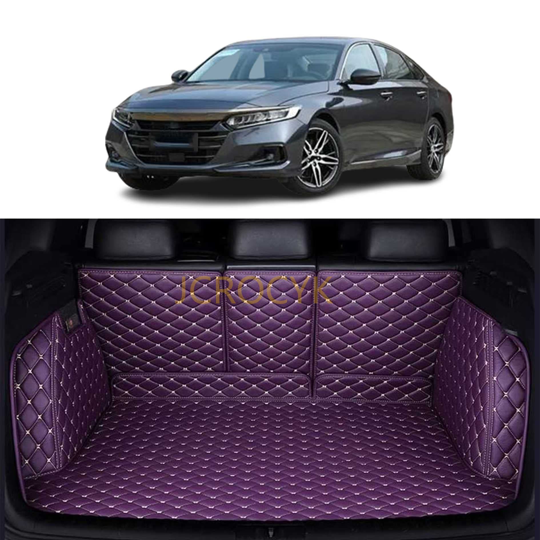 カスタム トランクマット 3Dフルカバー ラゲッジマット ホンダ 新型 アコード 10代目に適用 カーゴマット 専用設計トランクマット XPE レザー ラゲッジマット 防水 耐汚れ 荷台マット【for Accord 2018-2021 レザー 素材】